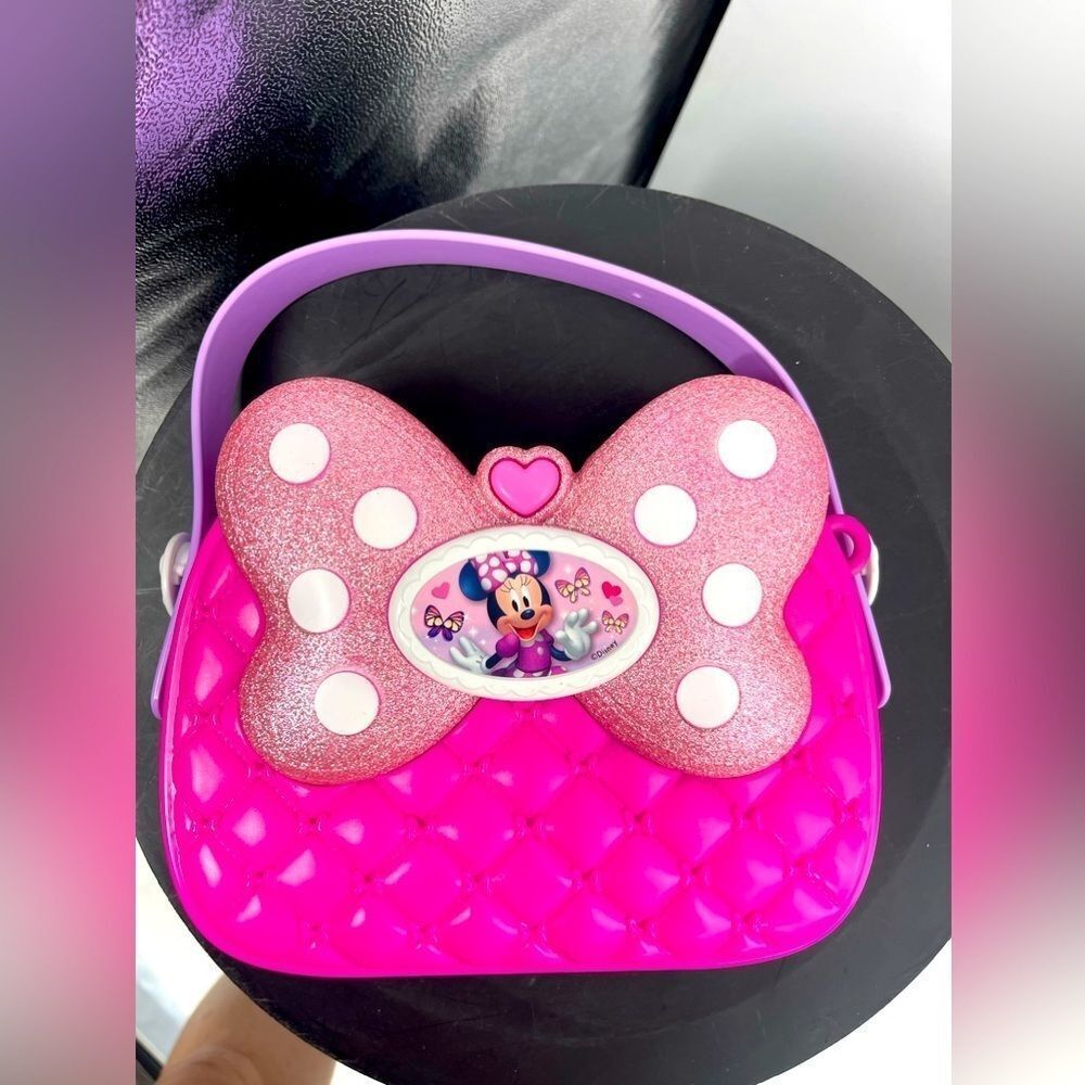 Minnie Mouse toddler purse‎ pink hard plastic